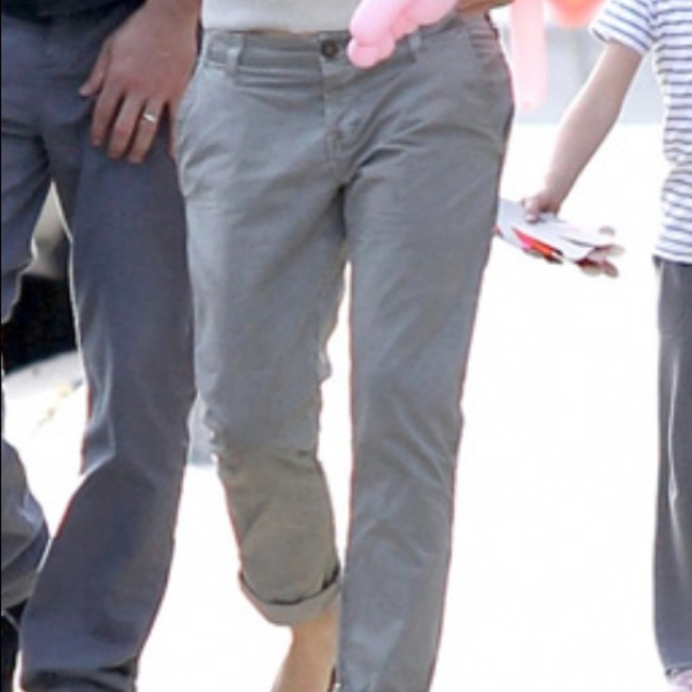 j brand Inez chinos in washed indigo